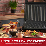 George Foreman Large Steel Health Grill, imported from the UK