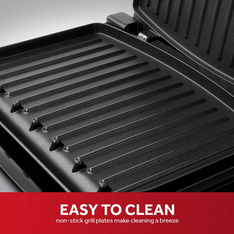 George Foreman Large Steel Health Grill, imported from the UK