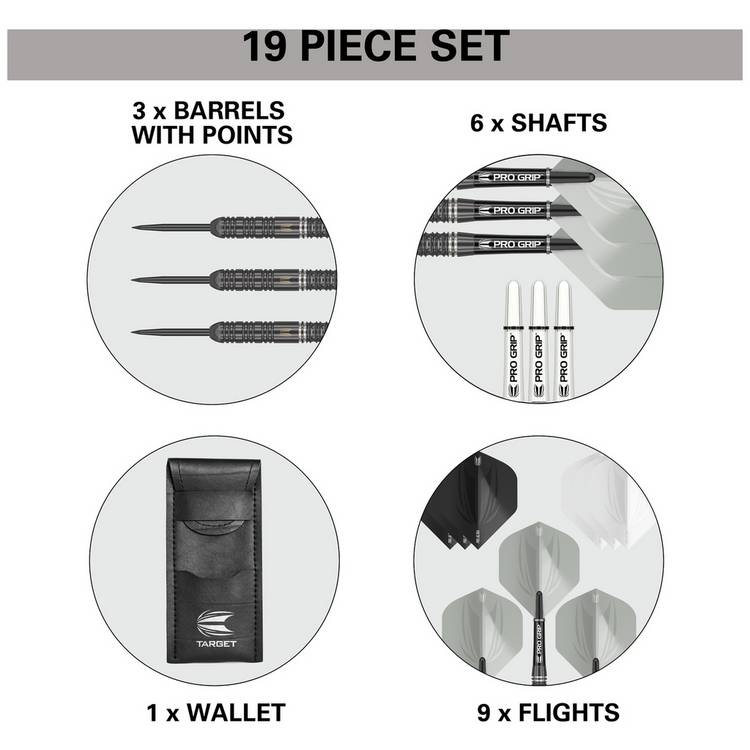 Target Ares 23g tungsten darts set, imported from the UK