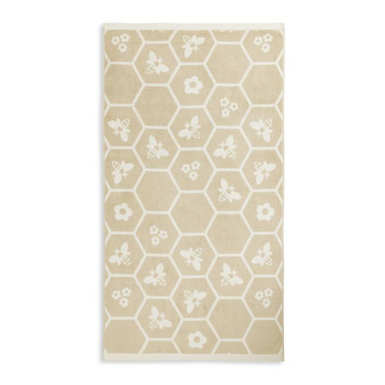 Argos Home floral bee bath towel 130x70cm, imported from the UK