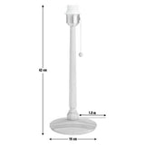 Habitat wooden table lamp base ash - British product