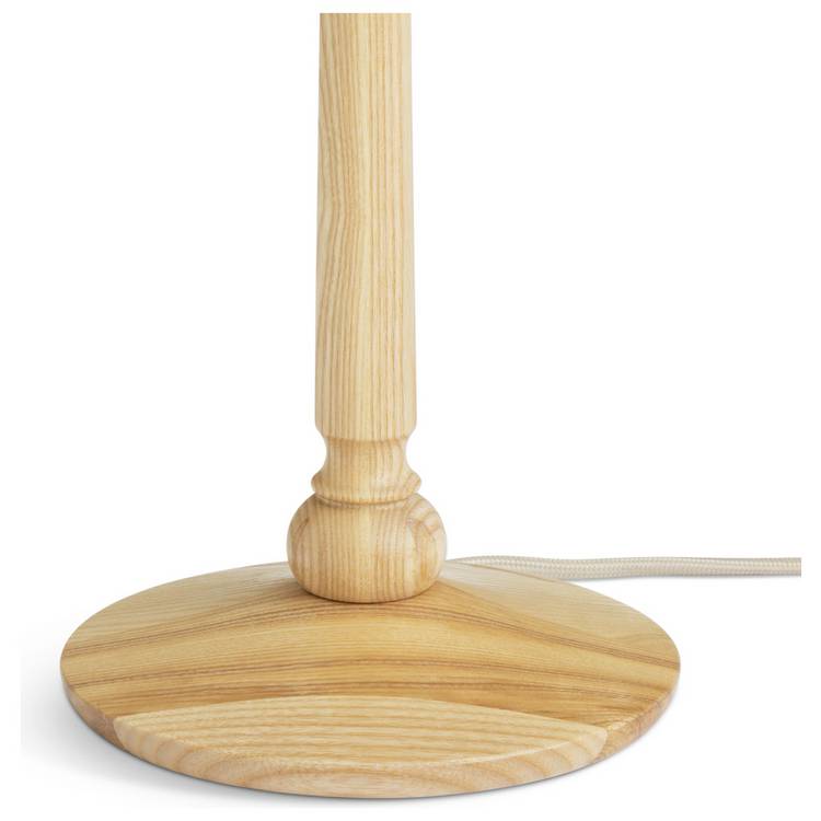 Habitat wooden table lamp base ash - British product