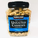 Kirkland Signature Whole Fancy Unsalted Cashews 113kg