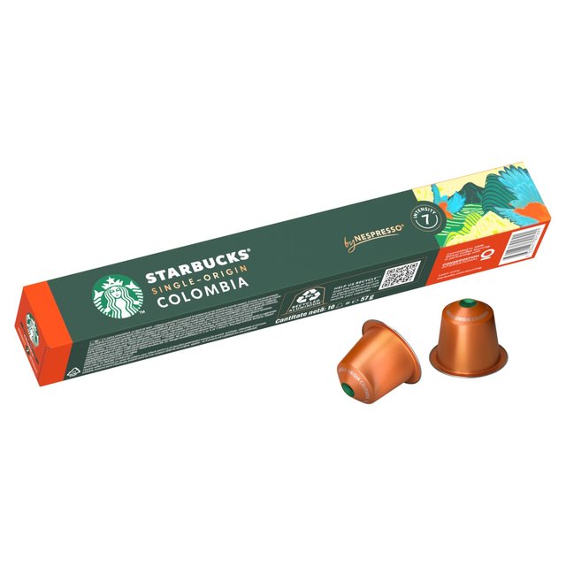 STARBUCKS by NESPRESSO Single-Origin Colombia Espresso Coffee Pods   10 per pack GOODS M&S