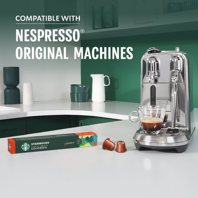 STARBUCKS by NESPRESSO Single-Origin Colombia Espresso Coffee Pods   10 per pack GOODS M&S