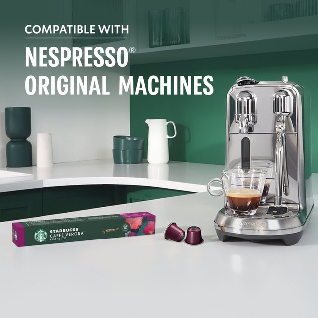 Starbucks by Nespresso Cafe Verona Espresso Coffee Pods   10 per pack GOODS M&S