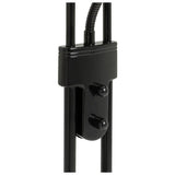 Argos Home black floor lamp with adjustable reading light (British brand)