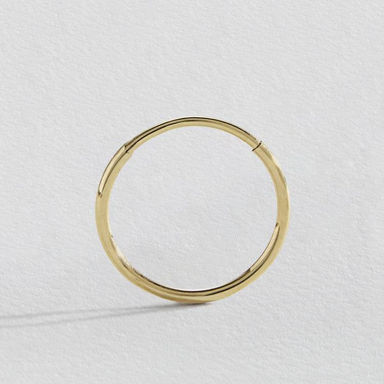 Revere 9ct yellow gold hoop earrings 10mm drop, UK version