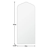 Argos Home gold full-length curved mirror 140x60cm - British product