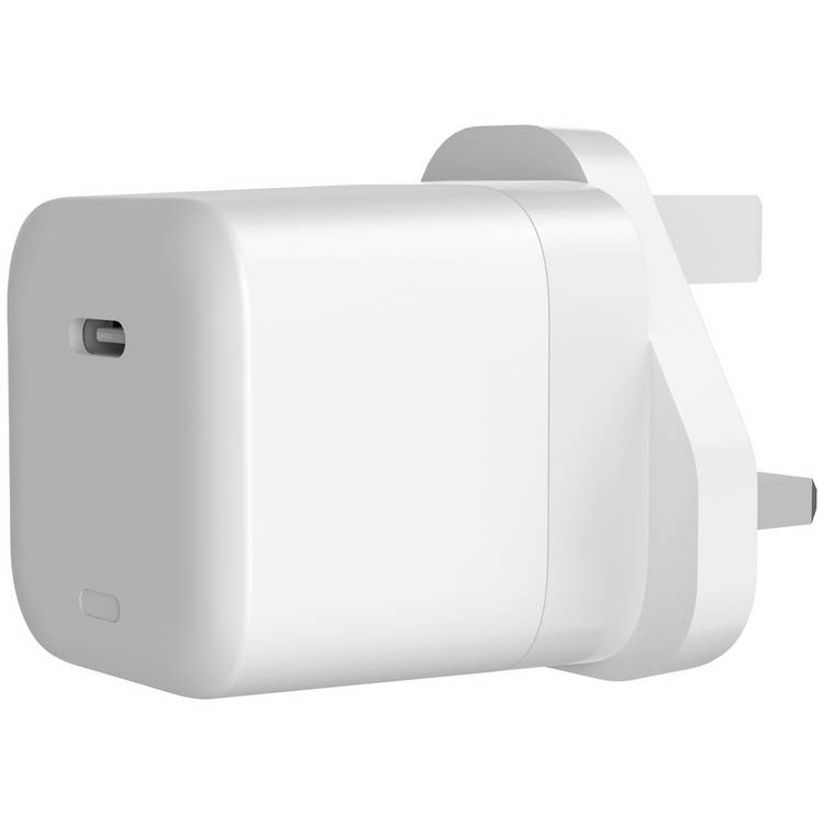 USB-C 20W wall charger white, UK version