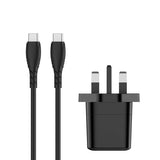 25W USB-C mains charger with cable, UK version
