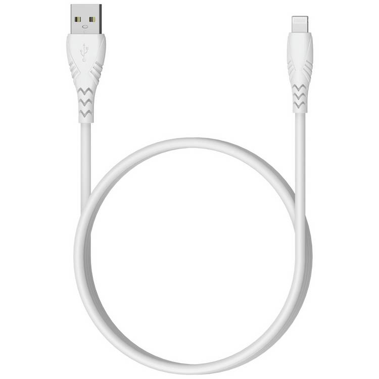 White MFi certified lightning cable 2m, imported from the UK