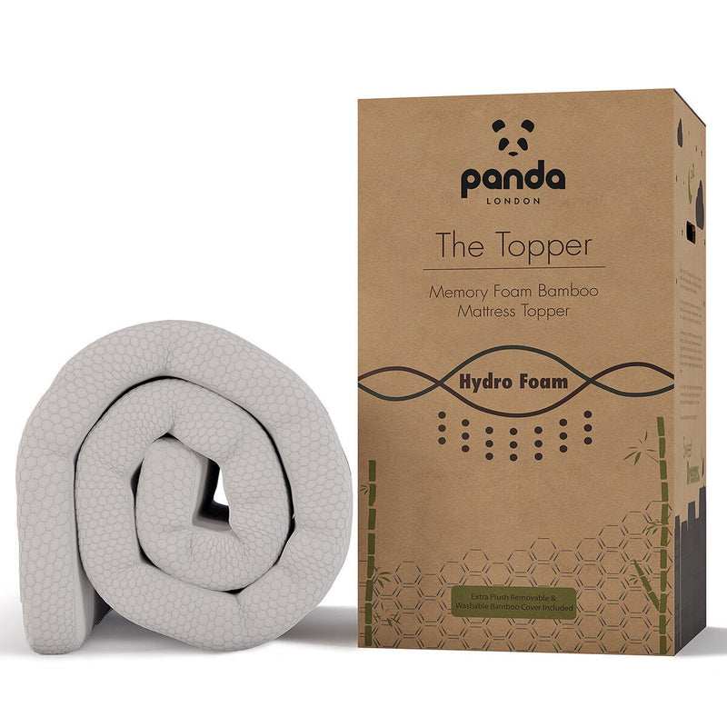 Panda memory foam bamboo mattress topper, imported from the UK
