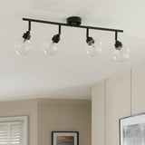 Argos Argos Home Tay Steel 4 Lights Spotlight Bar - Black- Buy online at McGrocer