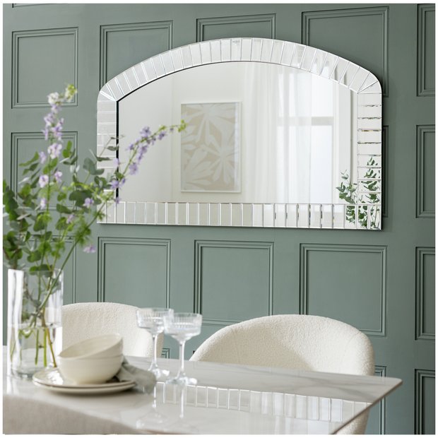 Argos Home mosaic overmantle arch mirror 130x85cm - British product