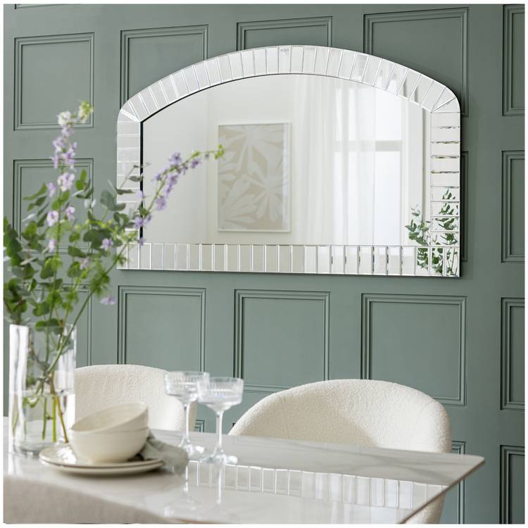 Argos Home mosaic overmantle arch mirror 130x85cm - British product