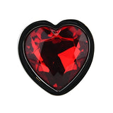 Loving Joy heart-shaped silver butt plug large - British product