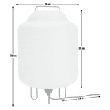 Habitat white paper shade table lamp 37cm, UK version
