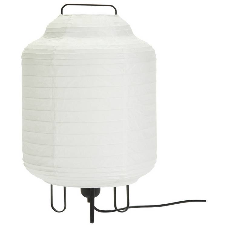 Habitat white paper shade table lamp 37cm, UK version