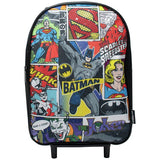 DC Comics Batman trolley bag with fixed wheels, imported from the UK