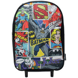 DC Comics Batman trolley bag with fixed wheels, imported from the UK
