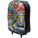 DC Comics Batman trolley bag with fixed wheels, imported from the UK