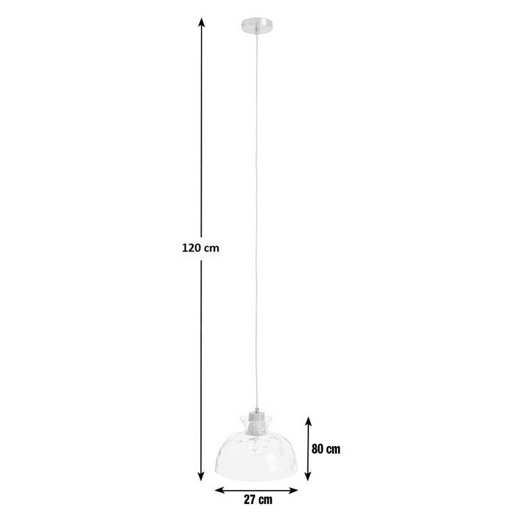 Habitat Vanern dimpled glass pendant light, imported from the UK