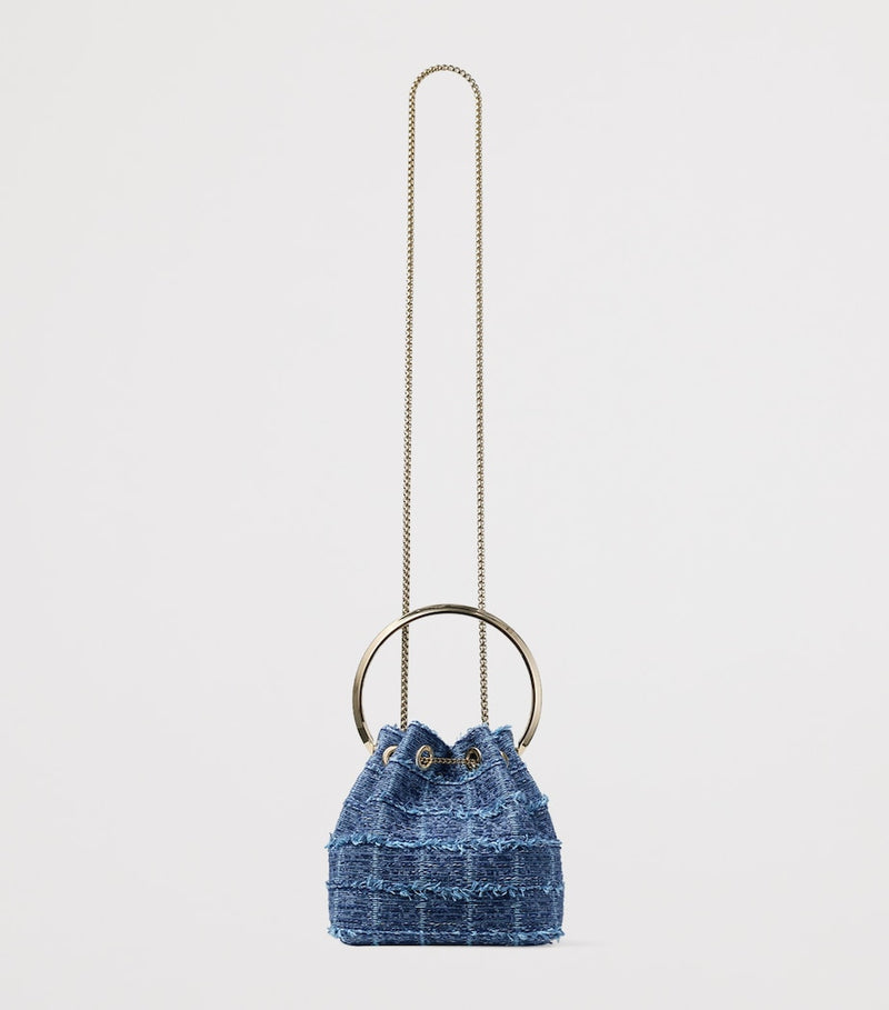 Jimmy Choo denim top-handle bag, UK version
