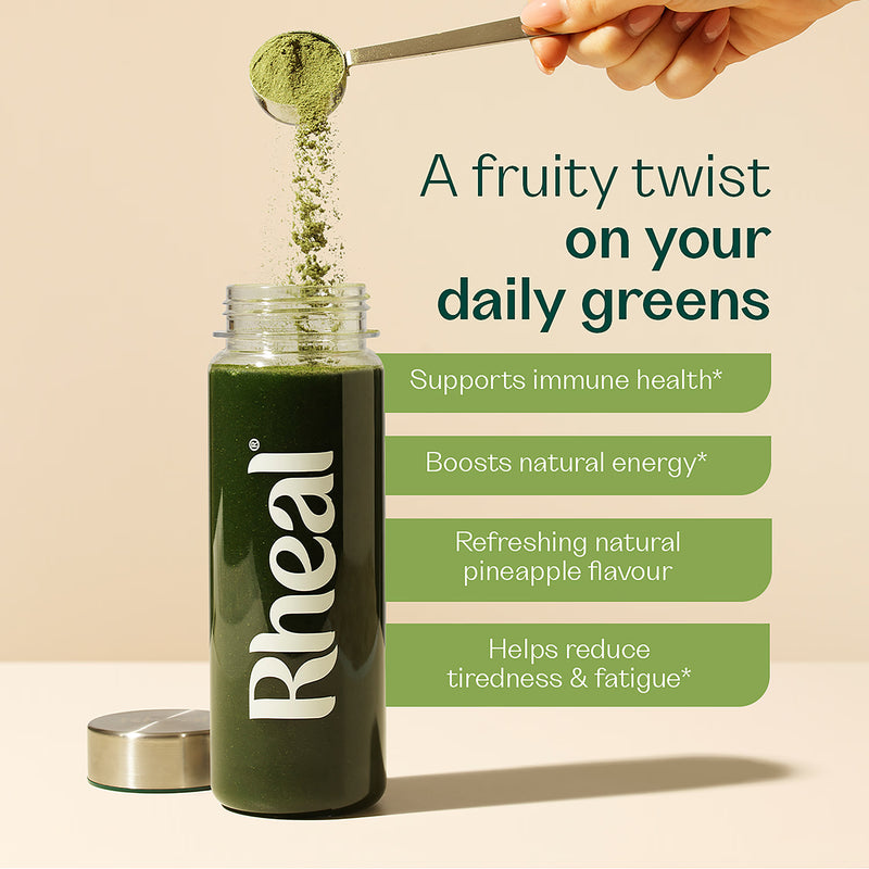 Rheal super greens powder Pineapple 165g - British product