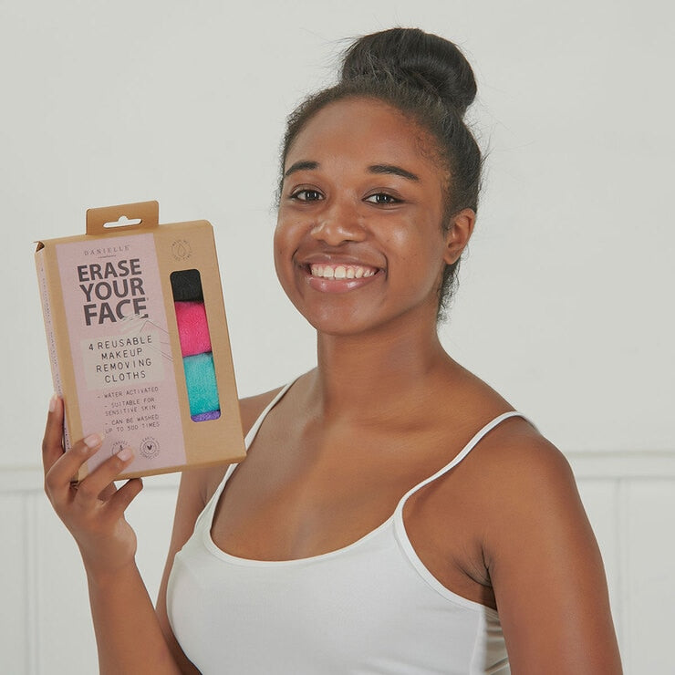 Danielle Creations makeup remover cloths 4 pack, imported from the UK