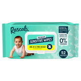 Rascals premium baby wipes sensitive 52 count, UK version