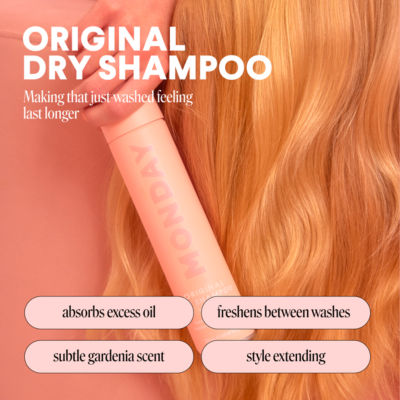 MONDAY Original dry shampoo aerosol 200ml (British brand)