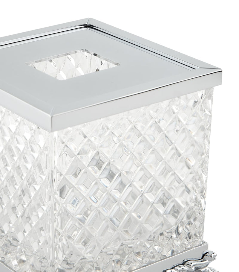 Zodiac crystal tissue box with lion feet (British brand)