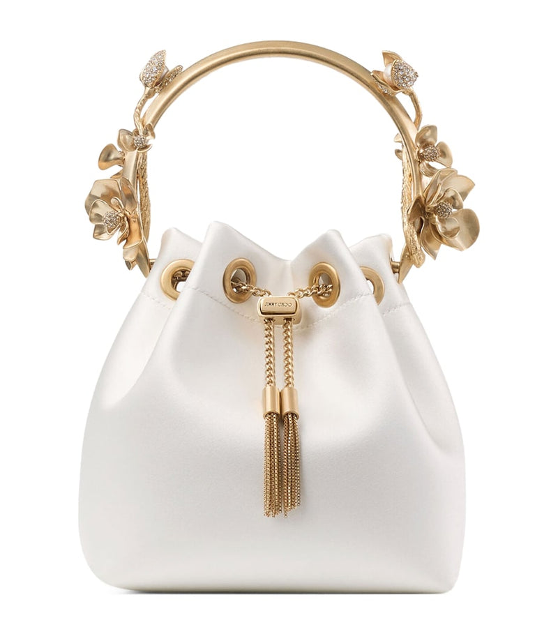 Jimmy Choo Bon Bon satin top-handle bag small, UK version