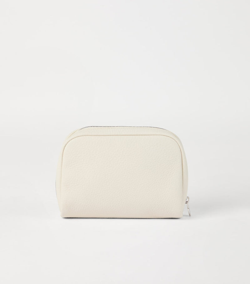 Brunello Cucinelli compact grained leather wash bag - British product