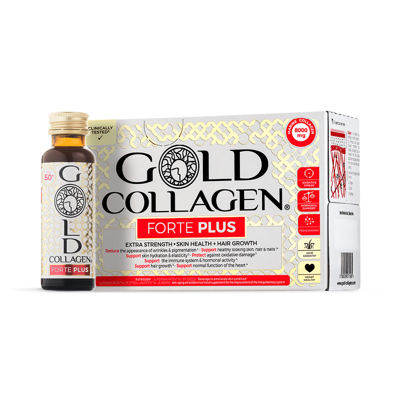 Gold Collagen Forte Plus supplement 10x50ml, UK version
