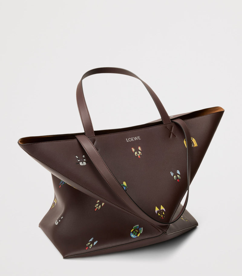 LOEWE Louis Wain XL calfskin puzzle fold tote bag (British brand)