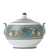 Harrods Wedgwood Florentine Turquoise Fine Bone China Sugar Box- Buy online at McGrocer