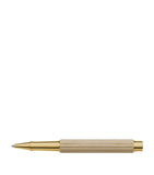 Graf von Faber-Castell hornbeam wood Bloom rollerball pen with gold trim, UK version