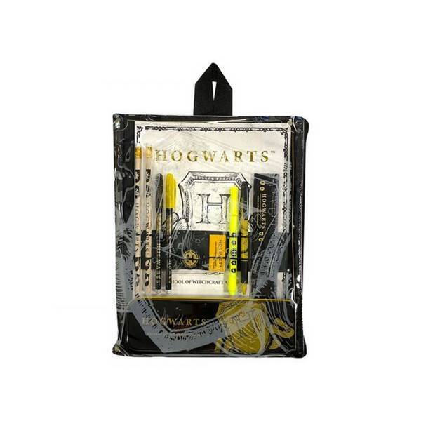 Harry Potter stationery set Hogwarts crest tin box, UK version