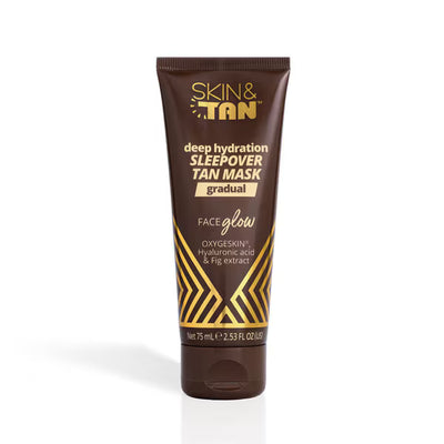 Superdrug Skin & Tan Face Glow Deep Hydration Tan Mask Overnight Self Tan 75ml- Buy online at McGrocer