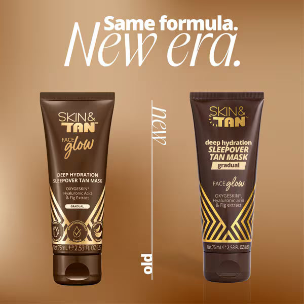 Skin & Tan Face Glow Deep Hydration Tan Mask 75ml (British brand)