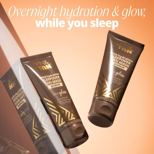 Skin & Tan Face Glow Deep Hydration Tan Mask 75ml (British brand)