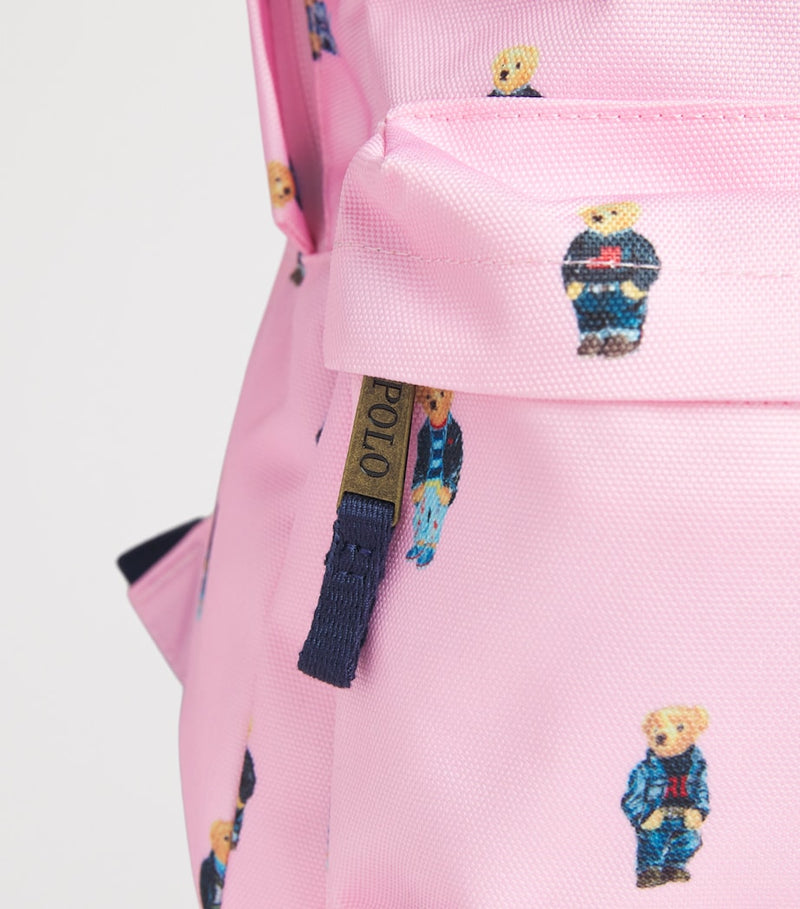 Ralph Lauren embroidered Polo Bear kids backpack, UK version