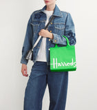 Harrods small cotton logo tote bag (British brand)