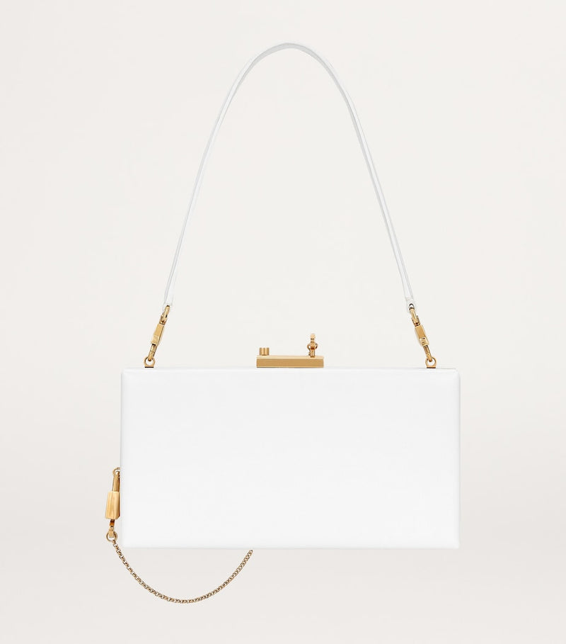 Dolce&Gabbana calfskin leather top-handle bag with gold hardware, imported from the UK