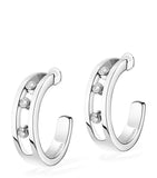 Messika Move Classique white gold hoop earrings 0.09ct (British brand)