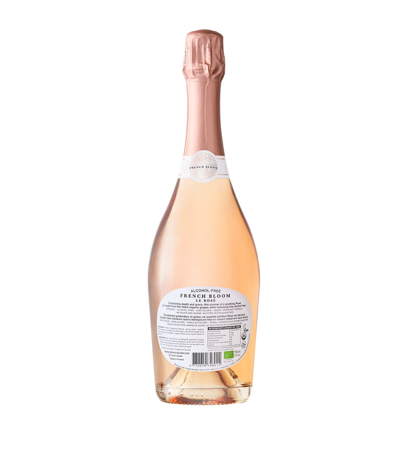 French Bloom alcohol-free sparkling rosé wine 75cl - British product