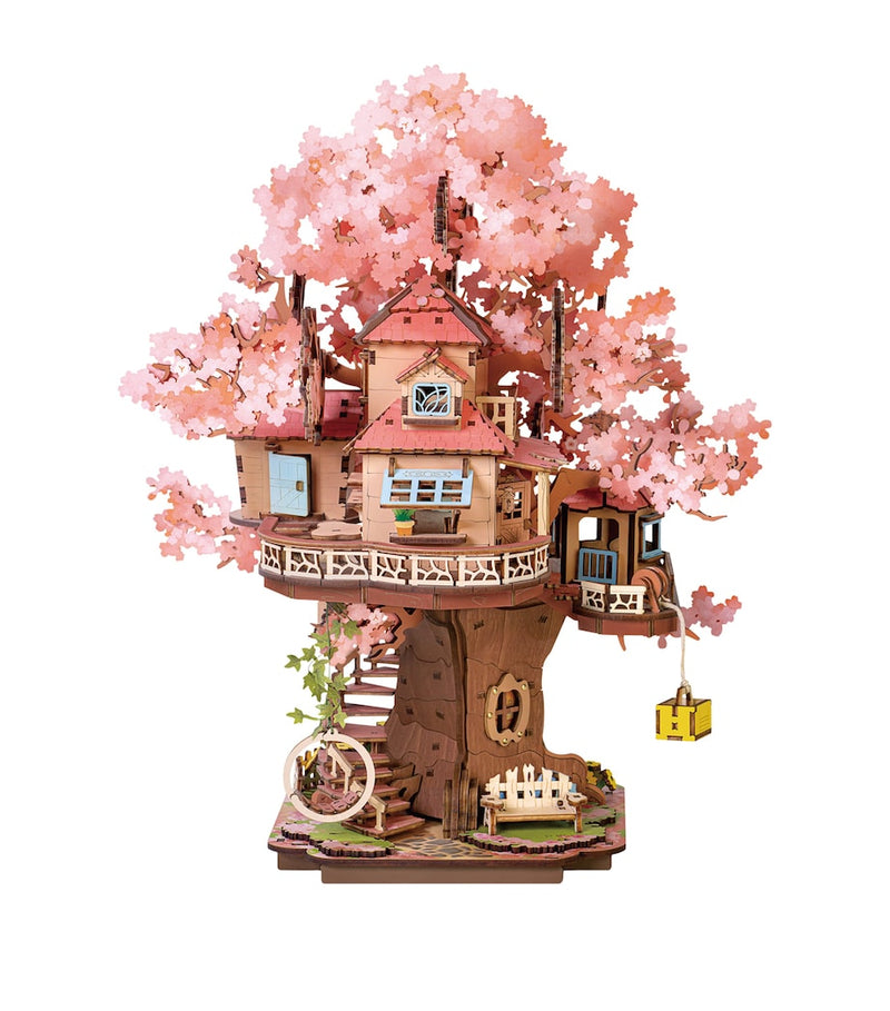 Robotime Sakura Tree House 3D puzzle 535 pieces - British product