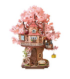 Robotime Sakura Tree House 3D puzzle 535 pieces - British product